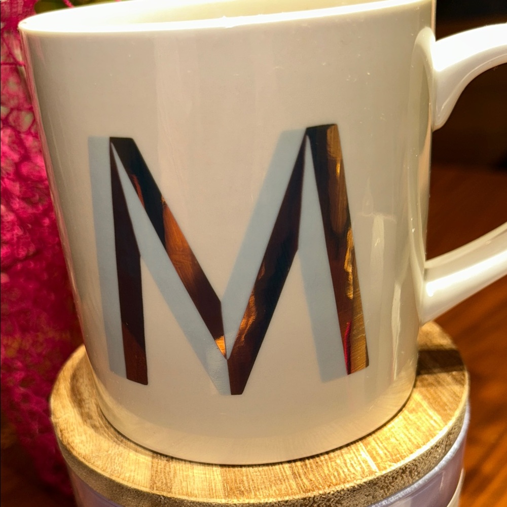 Monogrammed White Mug with Black Lettering - Picture 9 of 10